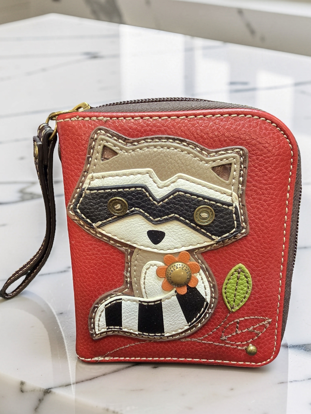Chala Whimsical Raccoon Wristlet Wallet